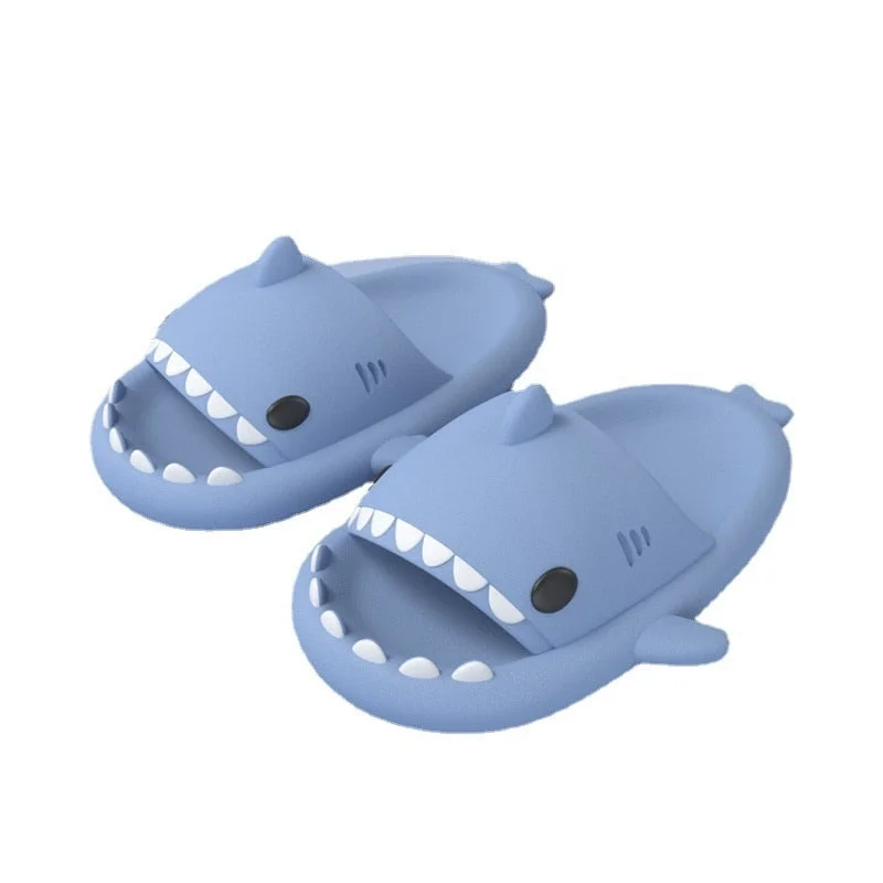 Man Women Shark Slippers Summer Adult Couple Slippers Indoor And Outdoor Funny Home Shoes Lovely Cartoon Cute Animal Slipper