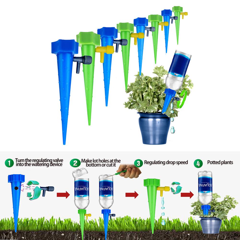 Plant Self Automatic Watering Spikes Adjustable Stakes Irrigation System