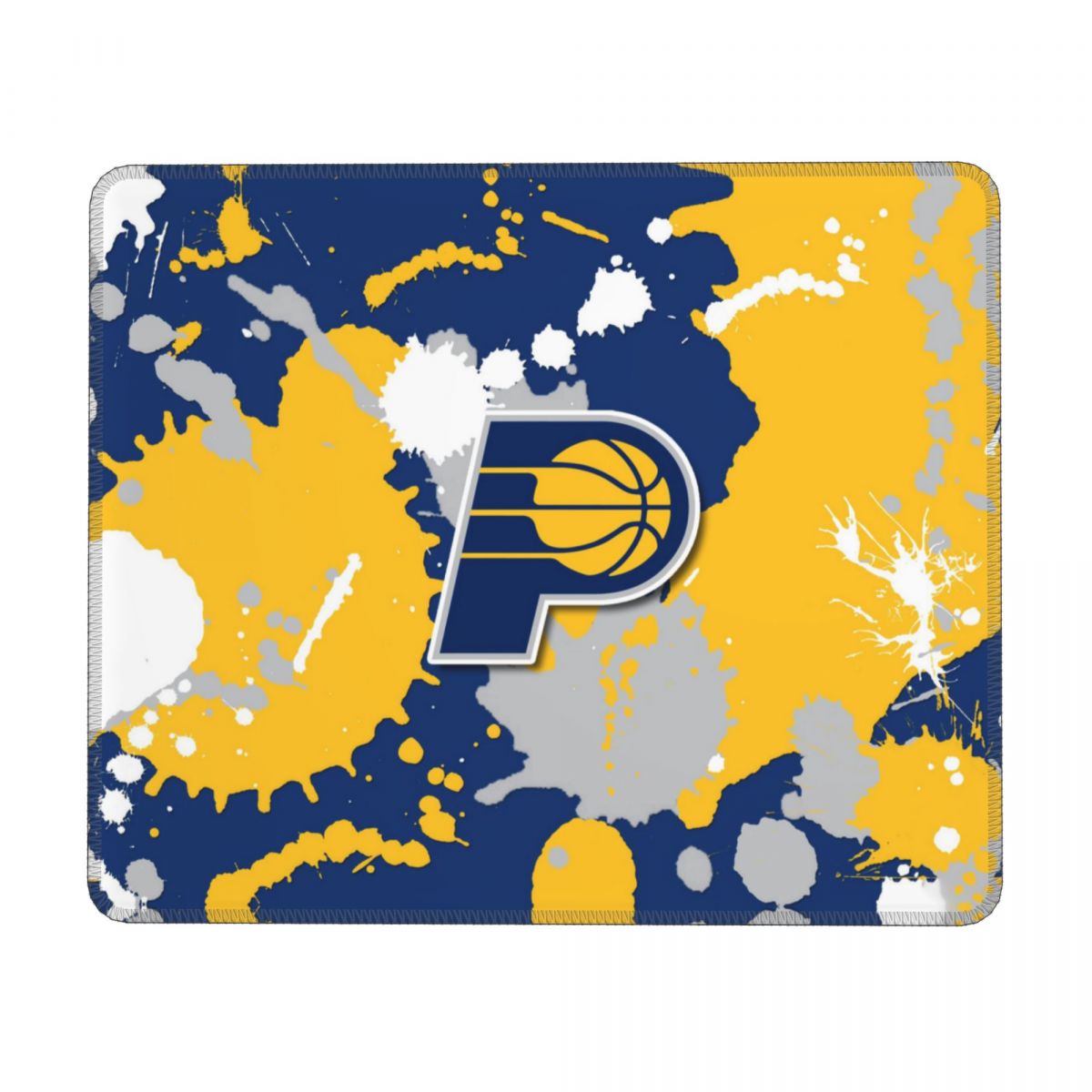 Indiana Pacers Splatter Logo Square Waterproof Mouse Pad