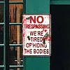 No Trespassing - Metal Tin Signs(8*12Inch/12*16Inch)