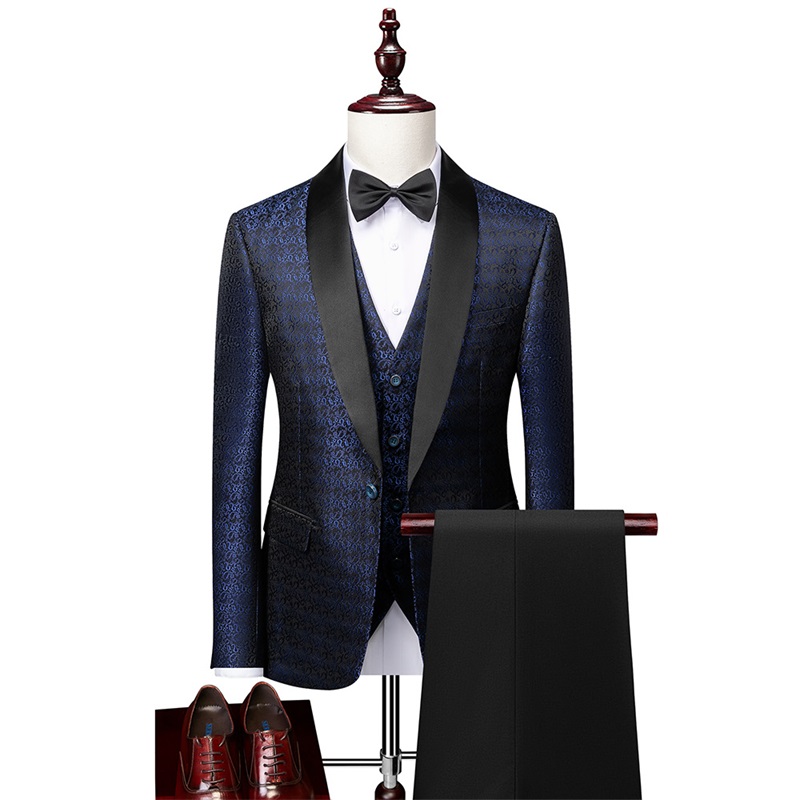 Business Casual Formal Printed Suit 3PCS DANRRIO.COM DANRRIO