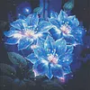 Diamond Painting -DIY Round Drill Glowing Flowers(40x40cm)
