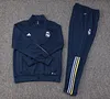 2023/2024 Real Madrid Long Zipped Jacket Royal Blue Football Shirt 1:1 Thai Quality Set