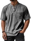 Men's Loose Pocket V-Neck T-Shirt