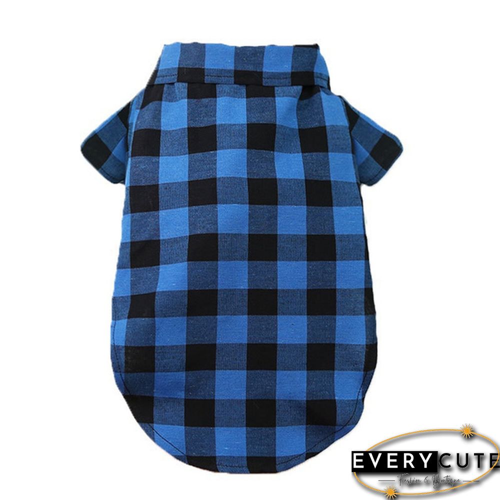 3 Colors Dog Plaid Shirt with Bow Tie Pet Clothes for Puppy Cat Western Collar Shirts Birthday Party Holiday Wedding Costume Outfit