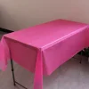 5PCS Rectangle 137 x 274cm Colorful Party Disposable PE Tablecloth 