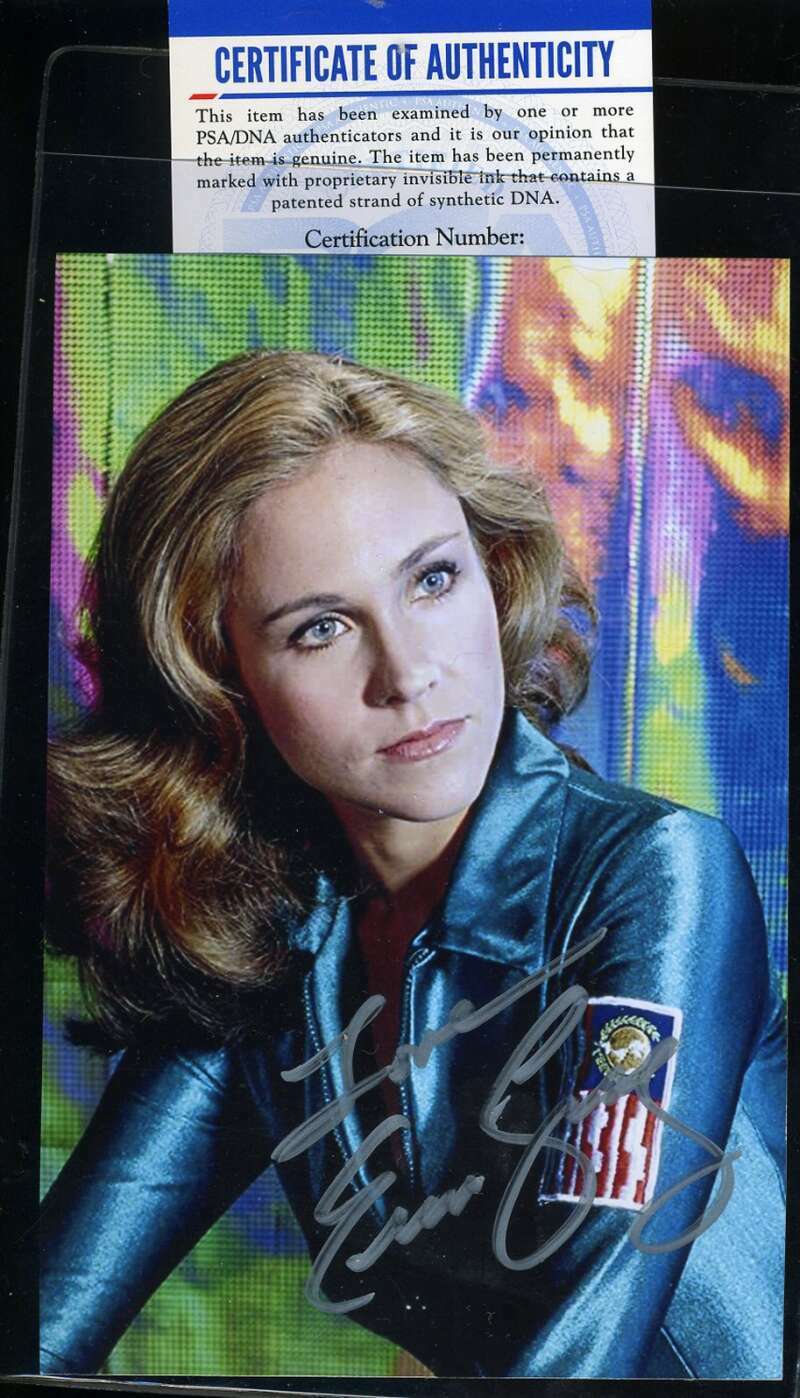 Erin Gray PSA DNA Coa Signed 4x6 Buck Rogers Photo Poster painting Certified Autograph