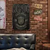 AC/DC - Panneaux en &eacute;tain m&eacute;tallique(20*30cm/30*40cm) - Musique