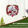 Valentine Day 2D Flat DIY Diamond Art Pendant Diamond Painting Crafts Set (Bear)