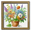 Diamond Painting Special Shaped Drill Plant With Frame(22x22 CM)