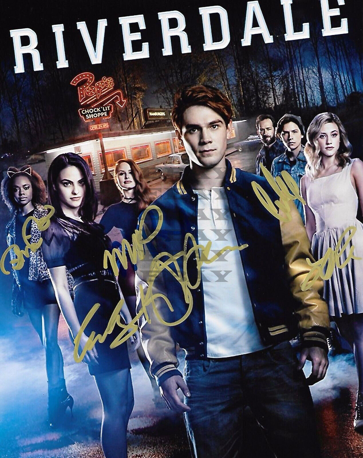 Apa Reinhart Petsch Sprouse Mendes Riverdale Autographed Signed 8x10 Photo Poster painting Rep