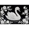 uk.everydayedeals DIY Pearl Painting With Frame - Handmade Self-Adhesive Pearls - Swan(20*30cm)