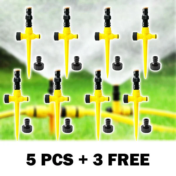 Auto Irrigation – 🔥360° Rotation Auto Irrigation System Garden Lawn Sprinkler Patio - vzzhome