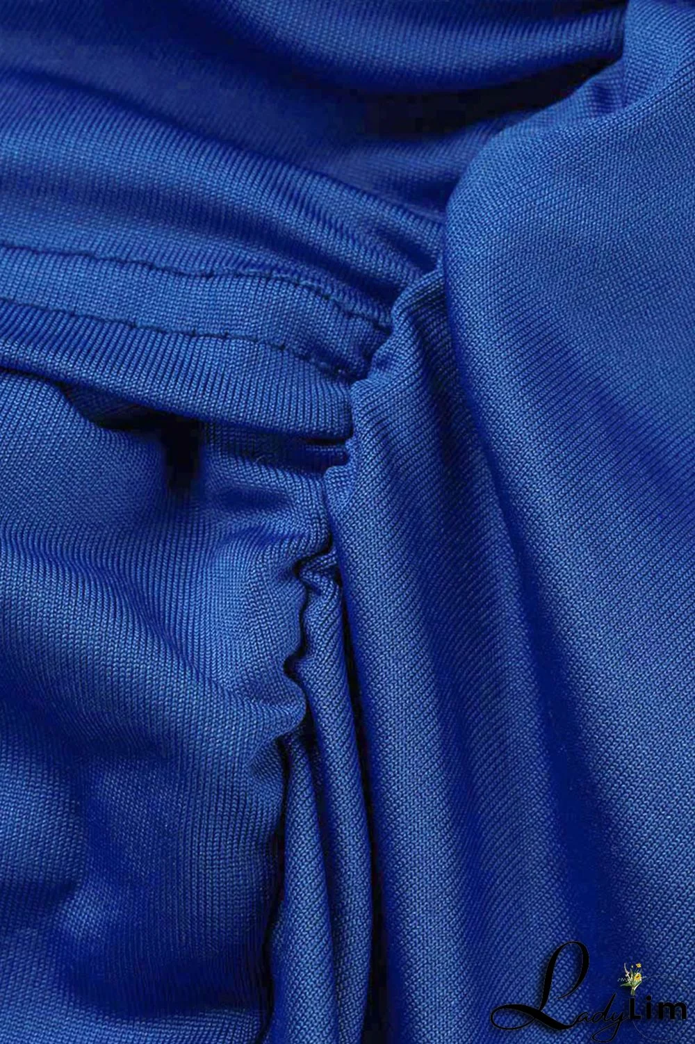 Black Elegant Solid Patchwork Oblique Collar Pencil Skirt Dresses