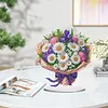 (US Local)Flower Double Sided Effect Table Top Diamond Painting Desktop Ornaments Kit (Daisy)