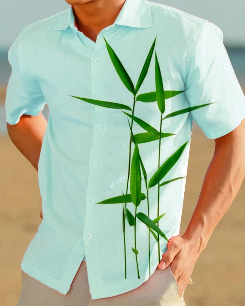 Fashion Solid Color Single-breasted Shirt