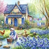 Country Cottage-Full Round Diamond Painting 40*40CM