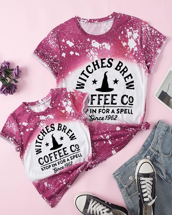 Halloween Short Sleeve Parent-child Top