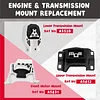 QRYIPPDM Engine Motor and Transmission Mount Compatible with 2013-2019 Escape Turbocharged 2.0L & 2013-2019 Escape 2.5L & 2014-2022 Transit Connect 2.5L 3-Piece Set A5612 A5631 A5520