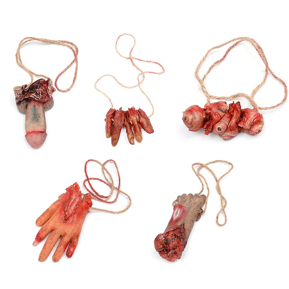 

Life Size Fake Bloody Severed Body Parts Scary Halloween Props Party Decor, Broken finger, 501 Original