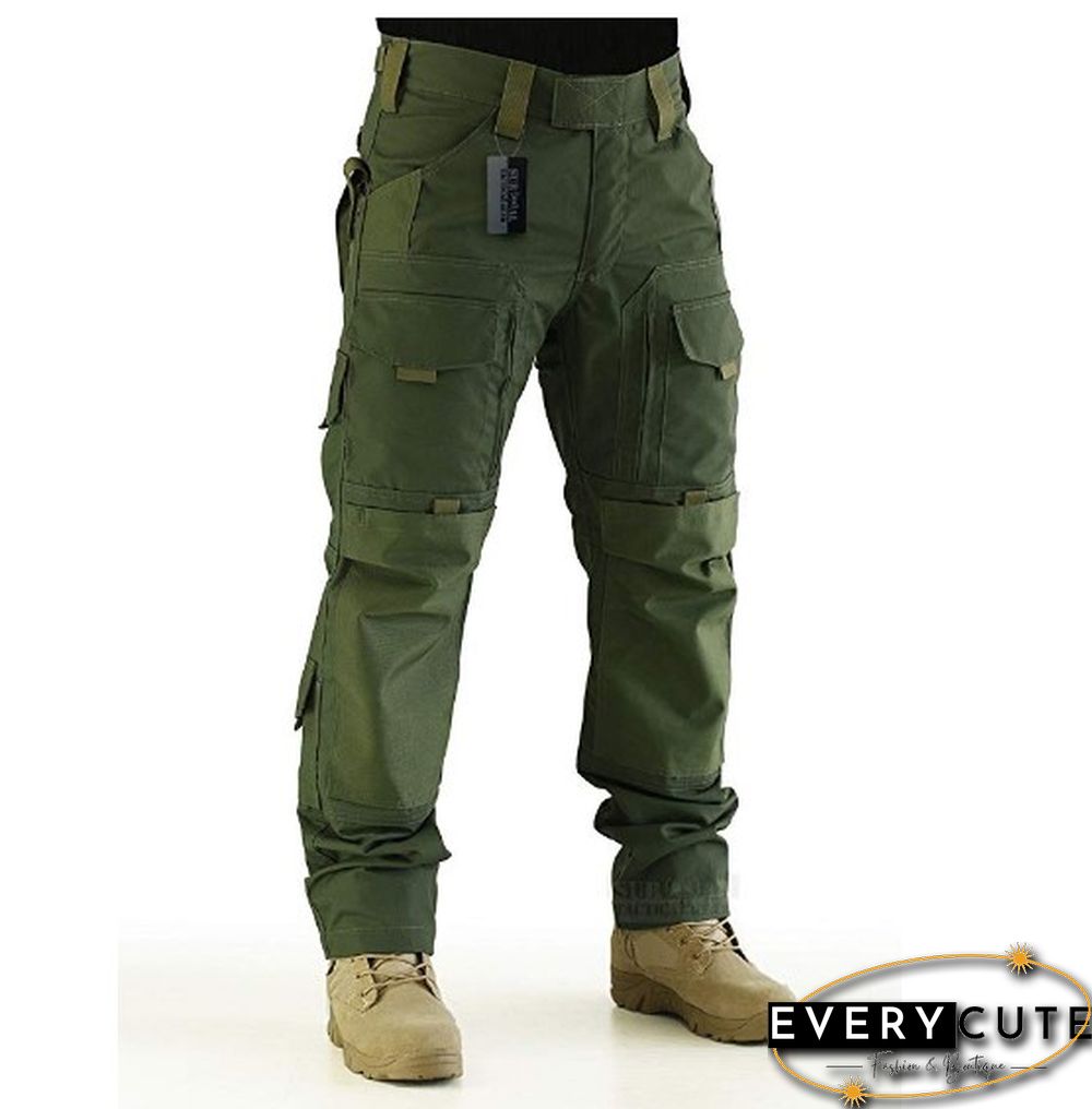 Men's Fashion Solid Color Outdoor Tactical Trousers