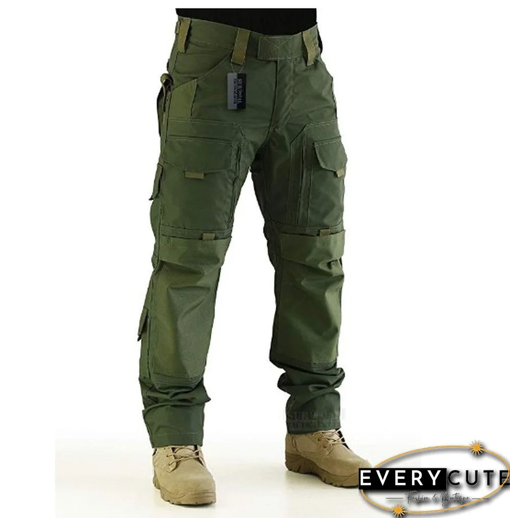 Men's Fashion Solid Color Outdoor Tactical Trousers