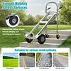 [US Local Warehouse] 3 in 1 Folding Hand Truck Dolly Cart with Wheels 550LBS Capacity Heavy Duty Collapsible Moving Dolly for Logistics Shopping Home Office