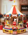 Snoopy Carousel Light-Up Musical Building Block Toy Model