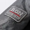 Men's Vintage Leather Bomber Jacket with Fur Collar - Warm Fleece Lined Winter Aviator Tactical Motorcycle Coat by Inlyline
