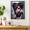 Diamond Painting-DIY Full Round Drill Cute Pet Girl