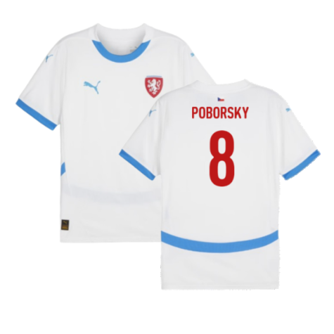 Maillot République Tchèque Karel Poborsky 8 Extérieur Euro 2024