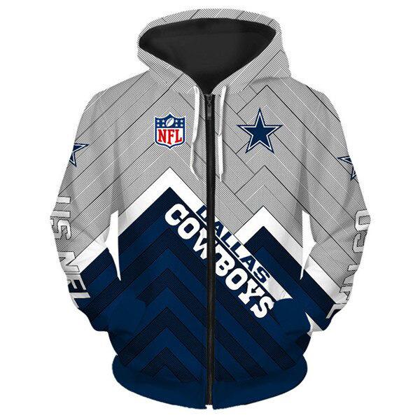 cowboys zipper hoodie