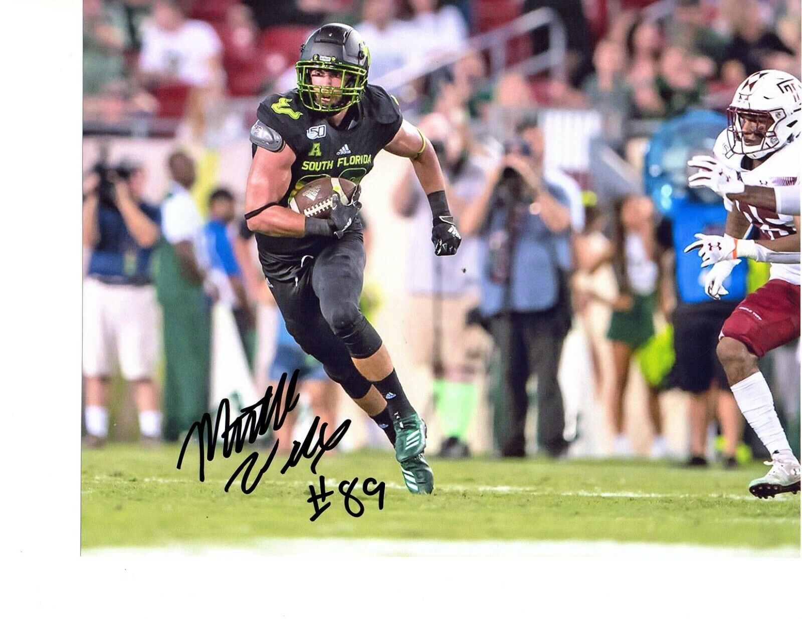 Mitchell Wilcox South Florida Bulls signed autographed 8x10 football Photo Poster painting c