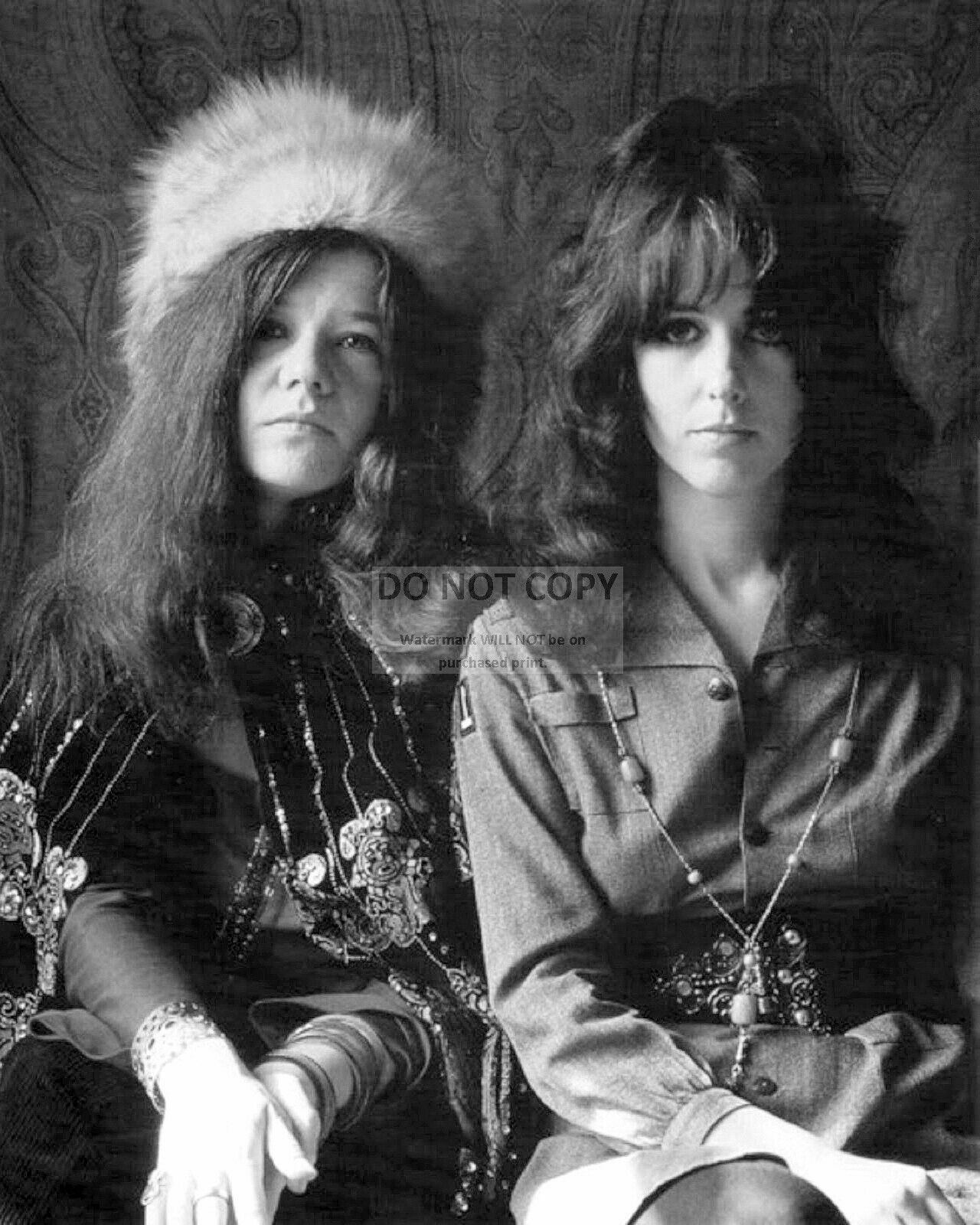 Very Cool JANIS JOPLIN / GRACE SLICK Jefferson Airplane 8x10 Photo Poster painting ??