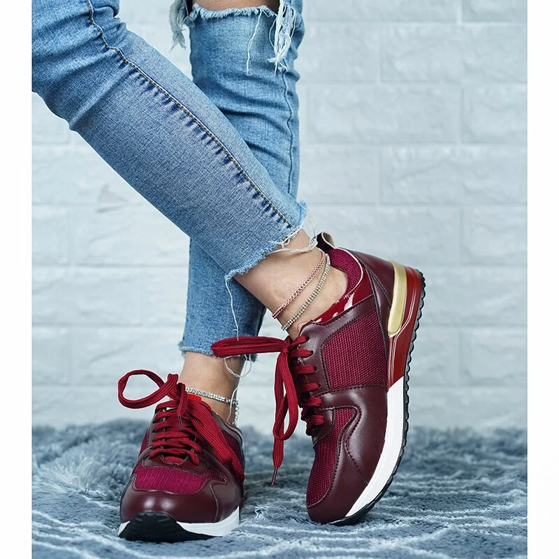 2021 Spring Autumn Sneakers Women Shoes for Women Female Platform Casual Wedges Sport Shoes Breathable Walking Trainers Women