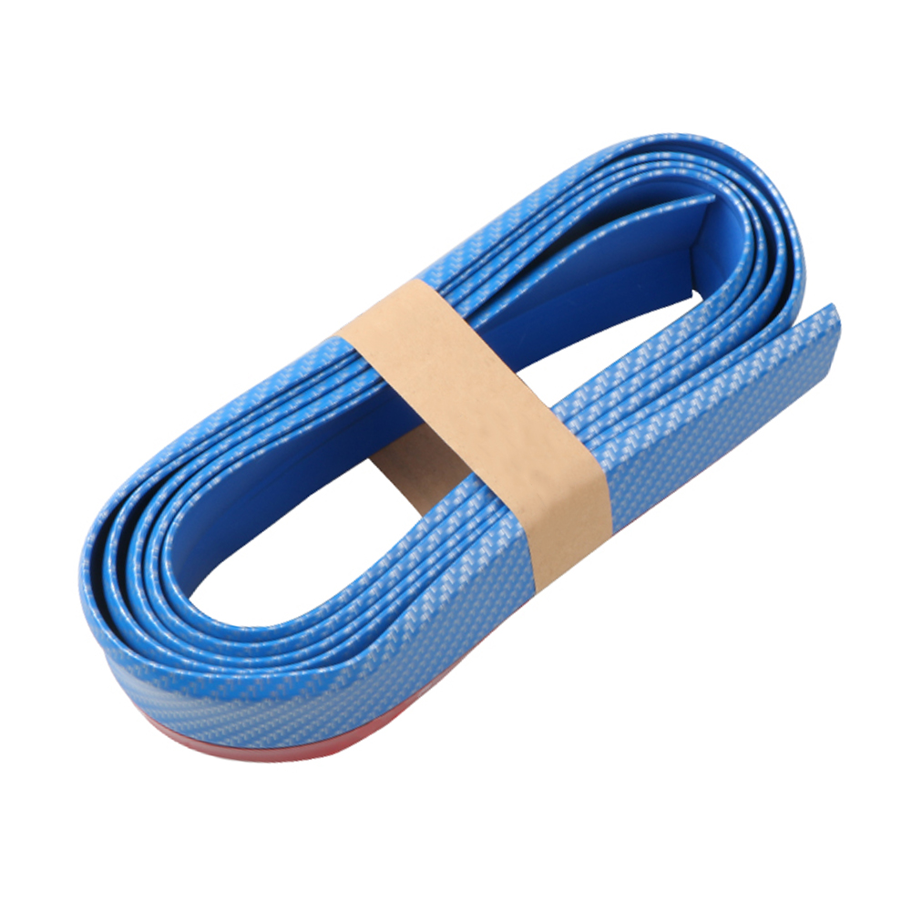 

2.5m Universal Fit Car Front Rear Bumper Lip Side Skirt Rubber Protector, Dark blue, 501 Original