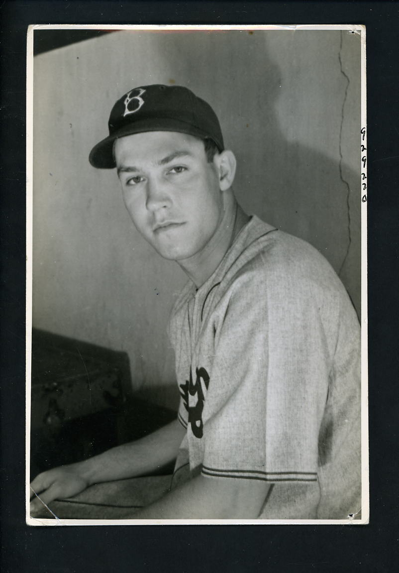 Pete Reiser Press Photo Poster painting USED for his 1941 Double Play # 17 18 Brooklyn Dodgers