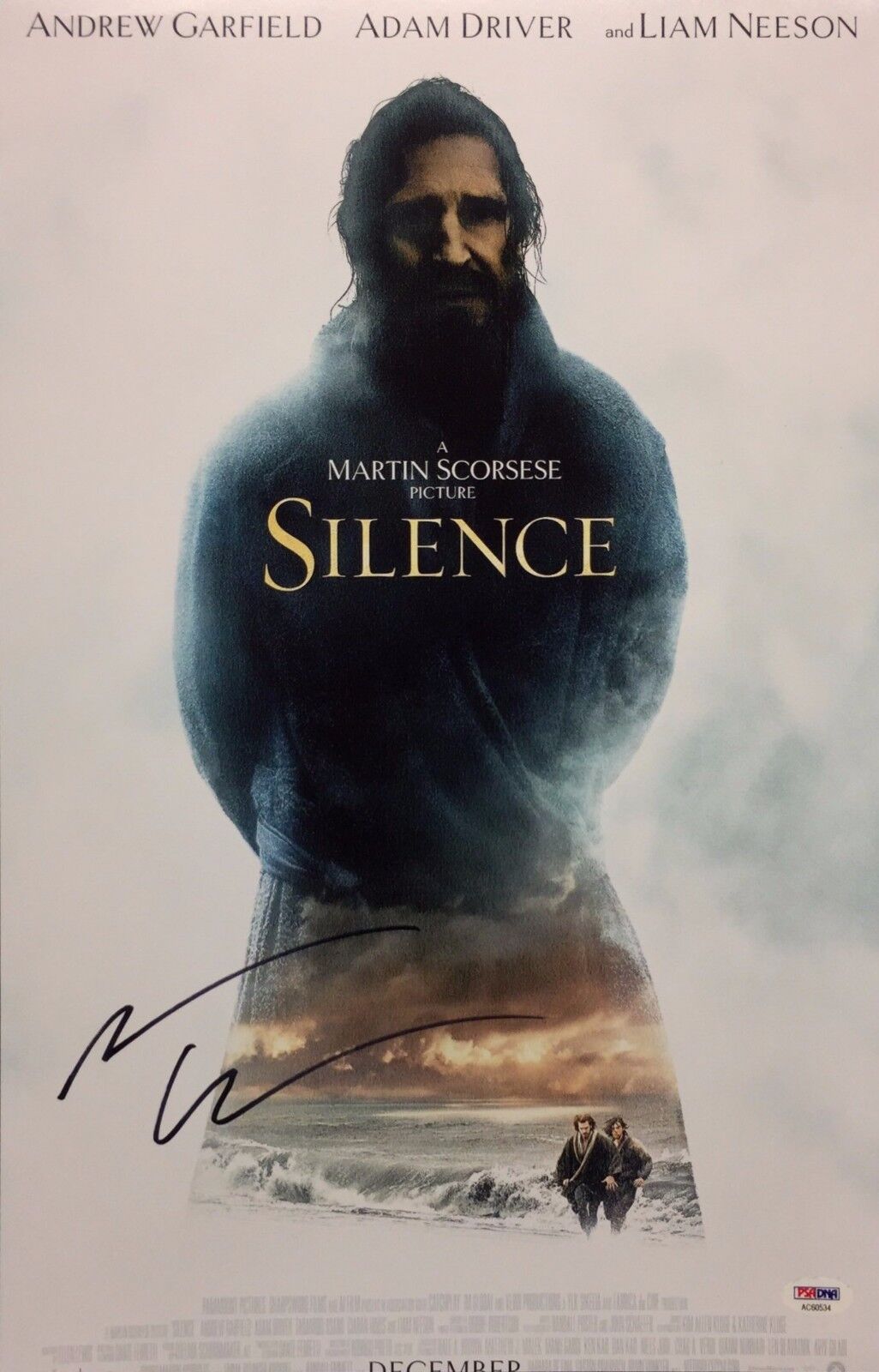 Andrew Garfield Signed 12x18 'Silence' Photo Poster painting PSA AC60534