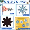 12PCS Diamond Painting Magnets Refrigerator for Adult Kid Fridge Car Kit(Snowflake)