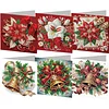 (US Only)6PCS Xmas Atmosphere DIY Diamond Art Greeting Cards Congratulations Cards