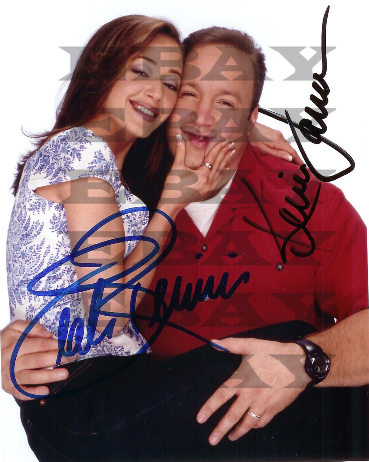 Kevin James & Lieh Rhemini Autographed Signed 8x10 Photo Poster painting Reprint