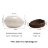 Eggshell Shaped Ceramic Bowl, Oval irregular Opening Tableware, Creative And Distinctive Restaurant Tableware