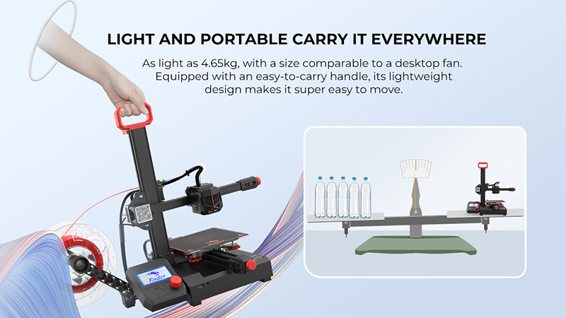 Creality Ender-2 Pro 3D printer: light and portable carry it everywhere