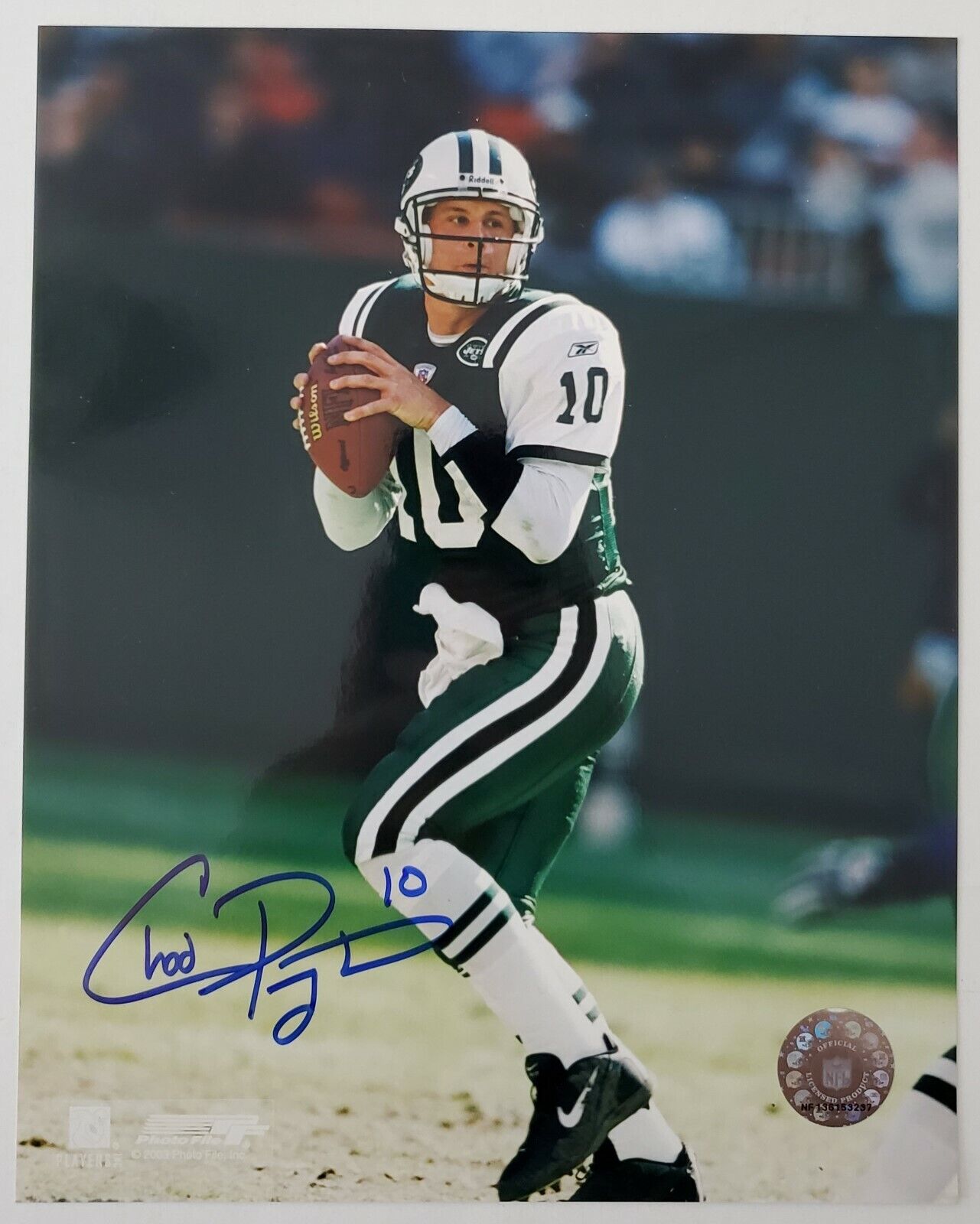 Chad Pennington Signed NY Jets 8x10 Photo Poster painting New York NFL Quarterback Legend RAD