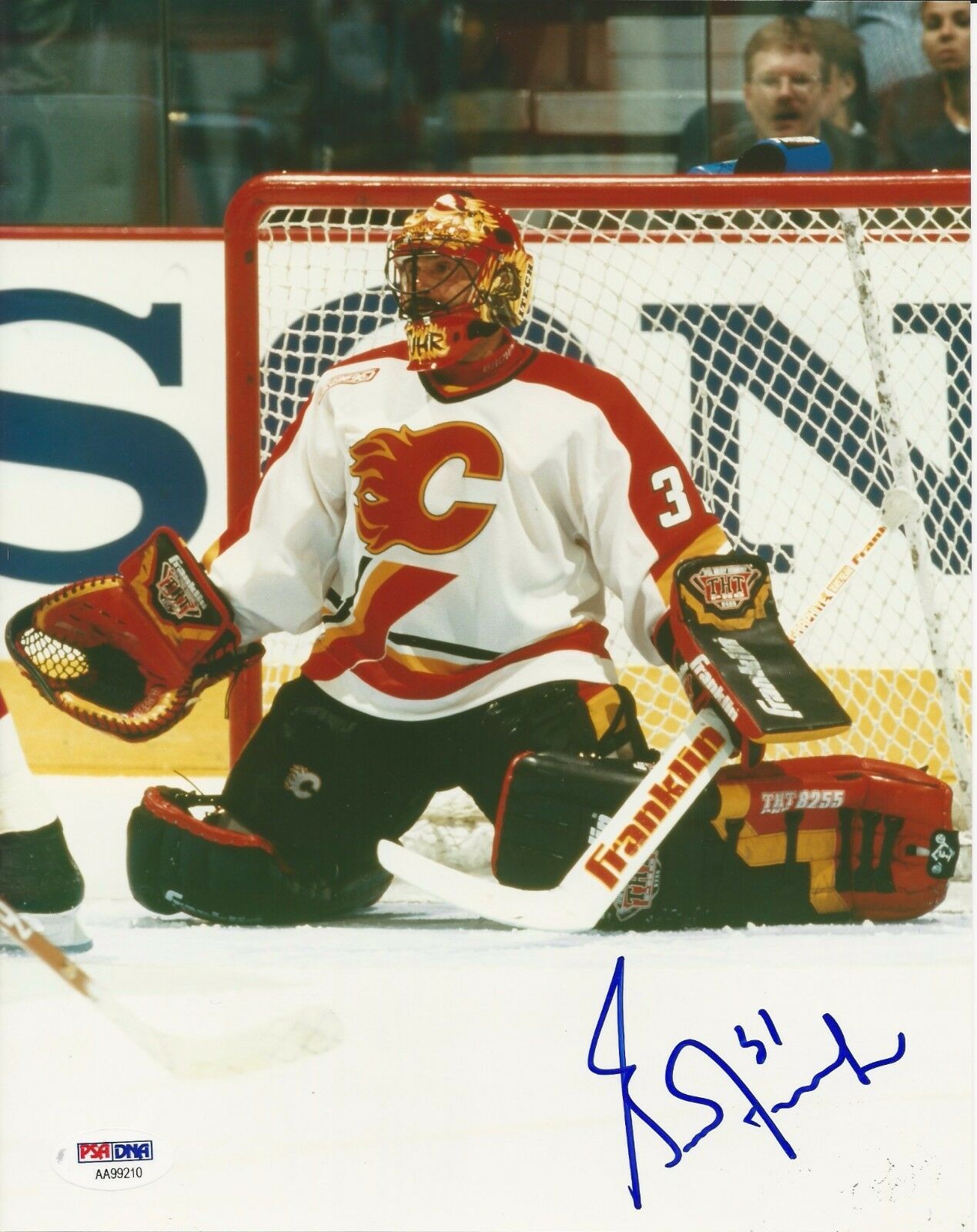 GRANT FUHR Signed Calgary FLAMES 8x10 Photo Poster painting w/ PSA COA