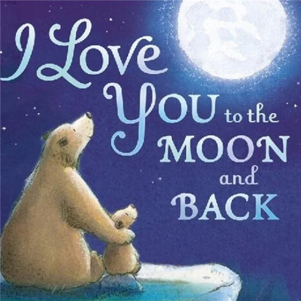 Diamond Painting - Full Round/Square Drill - Love You To the Moon Back(30*30 - 50*50cm)