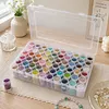 60Round Bottles No Insert Diamond Painting Containers Multi Purpose Portable Plastic Case Box with Stickers & Compartments Arts Crafts Storage Bottle for Hardware Rhinestone (60pcs-no)