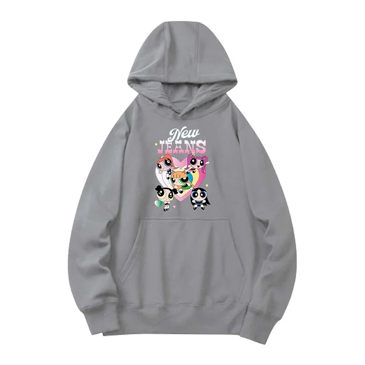 NewJeans Album Get Up Powerpuff Girls Cute Hoodie