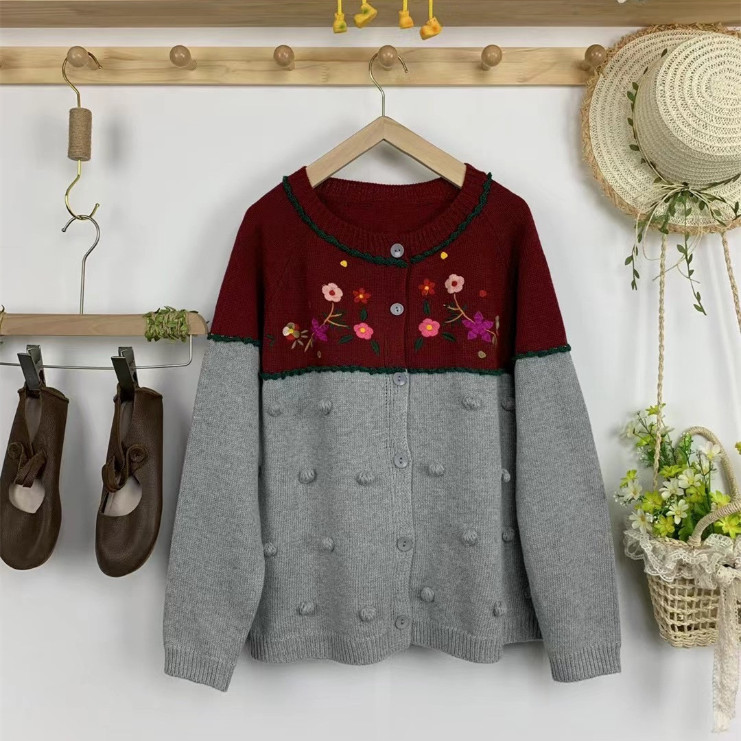 Chicfifth Sweater Women Winter Long Sleeve High Quality Autumn Vintage Top Knitted Cardigan