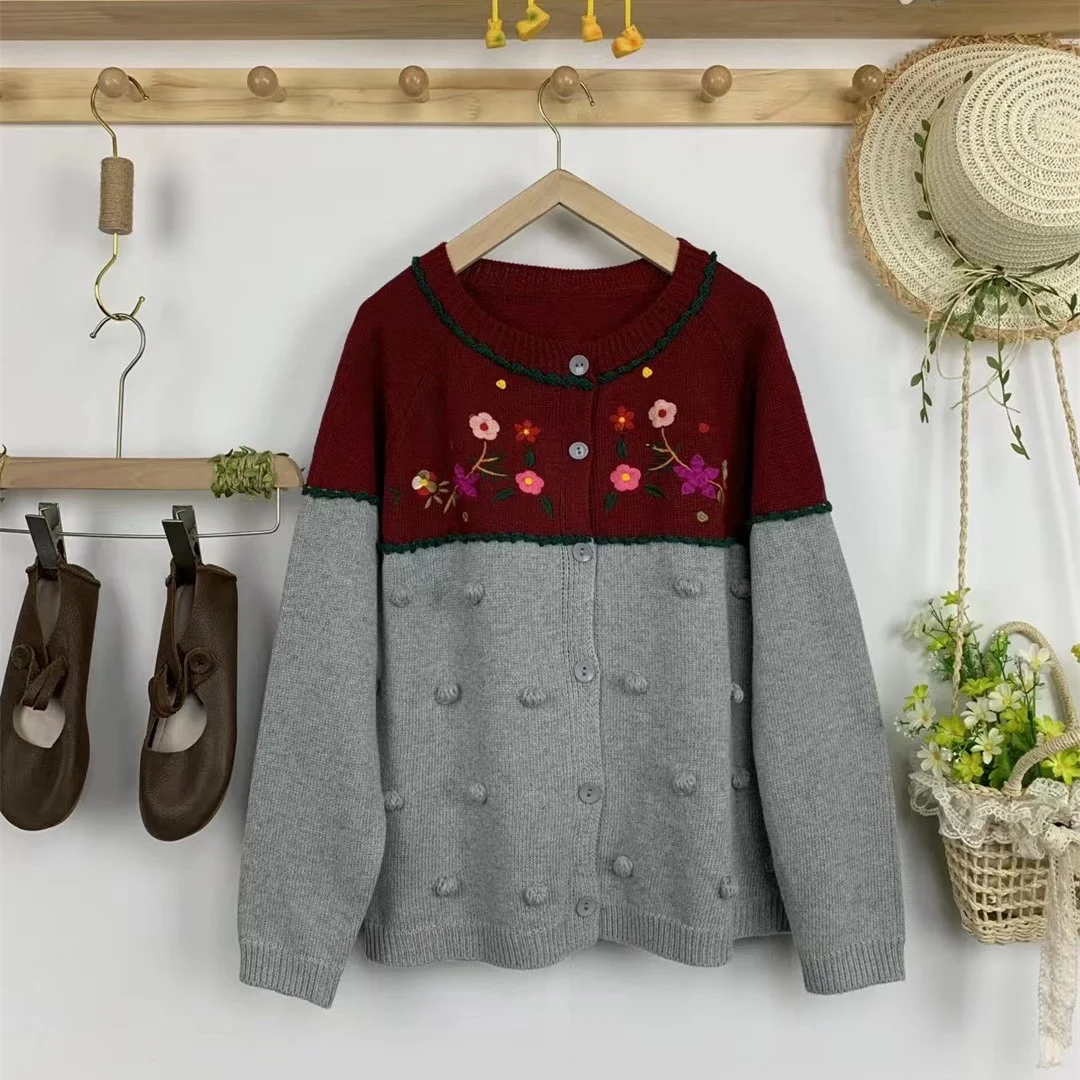 Chicfifth Sweater Women Winter Long Sleeve High Quality Autumn Vintage Top Knitted Cardigan